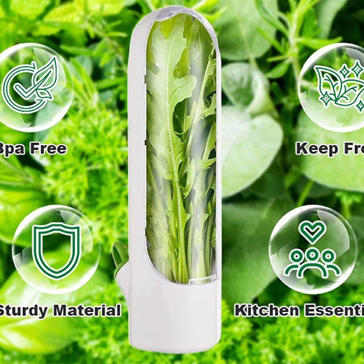 Herb Saver Storage Container Fresh Herb Keeper Fresh Preservation Bottle
