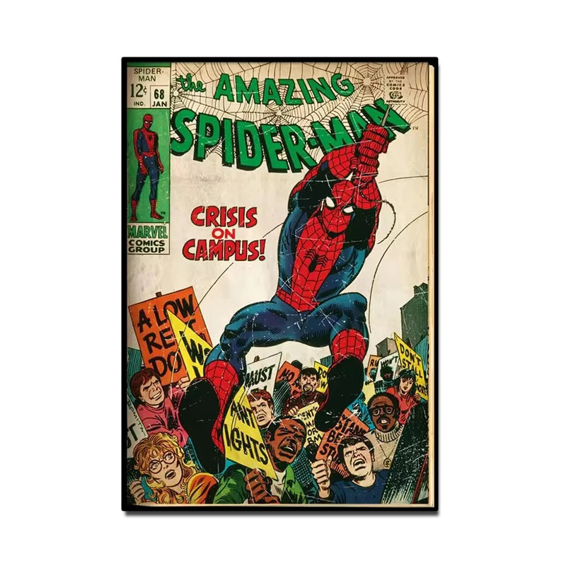 Retro Marvel Super Hero Wall Art