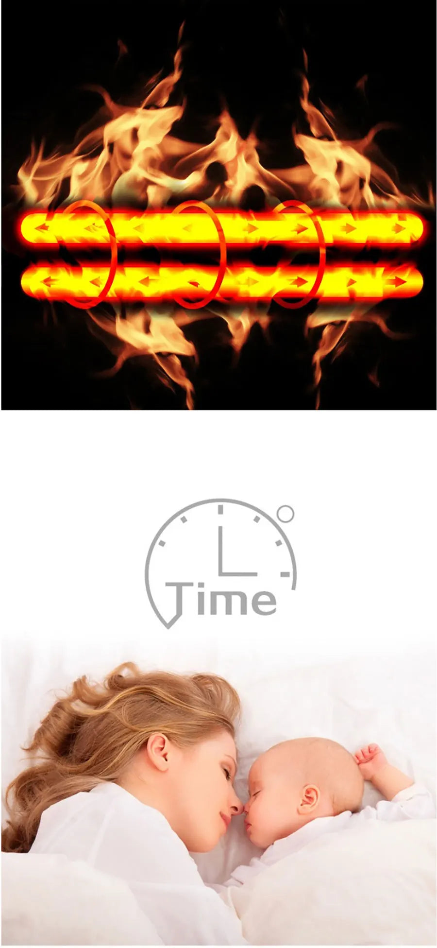 Portable Electric Heater Stove Winter Warmer Machine Furnace Thermal Heating Radiator