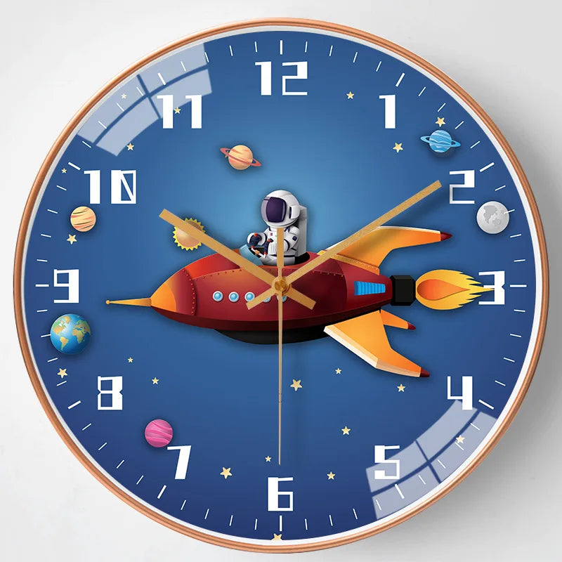 Kids Silent Wall Clock 20cm/8in