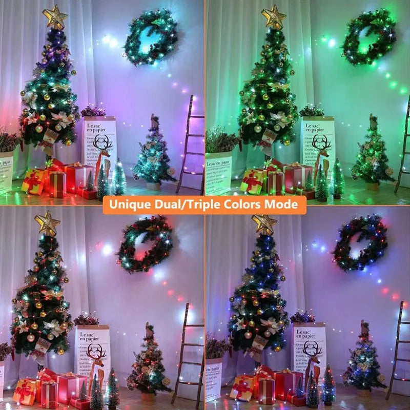 5M/10M/15M/20M USB Sting Light Bluetooth APP DIY LED Fairy Lights Garland Decoration