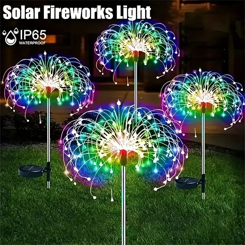 Outdoor Waterproof Solar Garden Lights 8 Lighting Modes with Remote Control