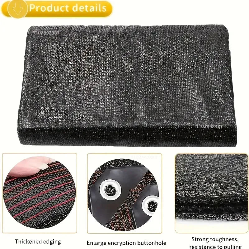 4x5mSunshade net 12 needle coffee sunshade net Home garden succulent UV protection 85-90% Sunshade net