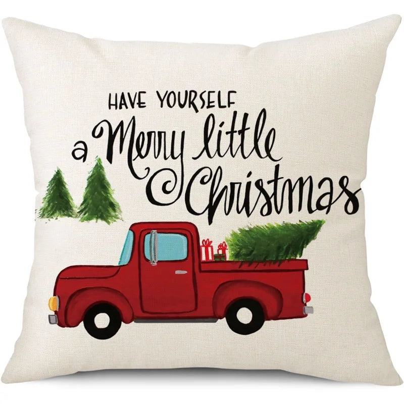 45cm Christmas Cushion Cover Pillowcase Decorations for Home Ornament Decor