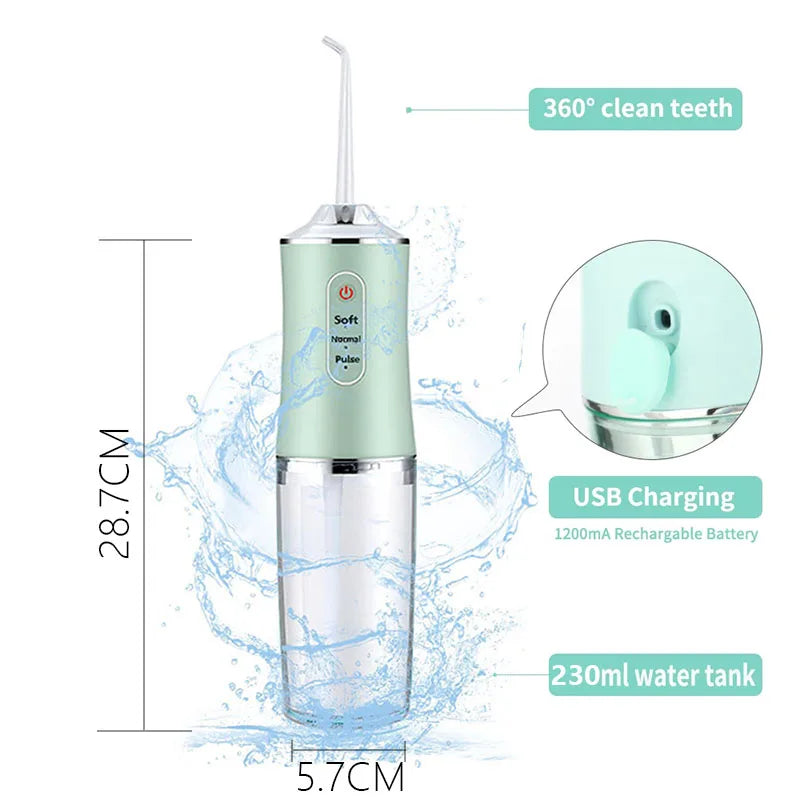 Powerful Oral Irrigation Irrigator Jet Ultrasound Air Ipx7 Waterproof Mouthwash Machine