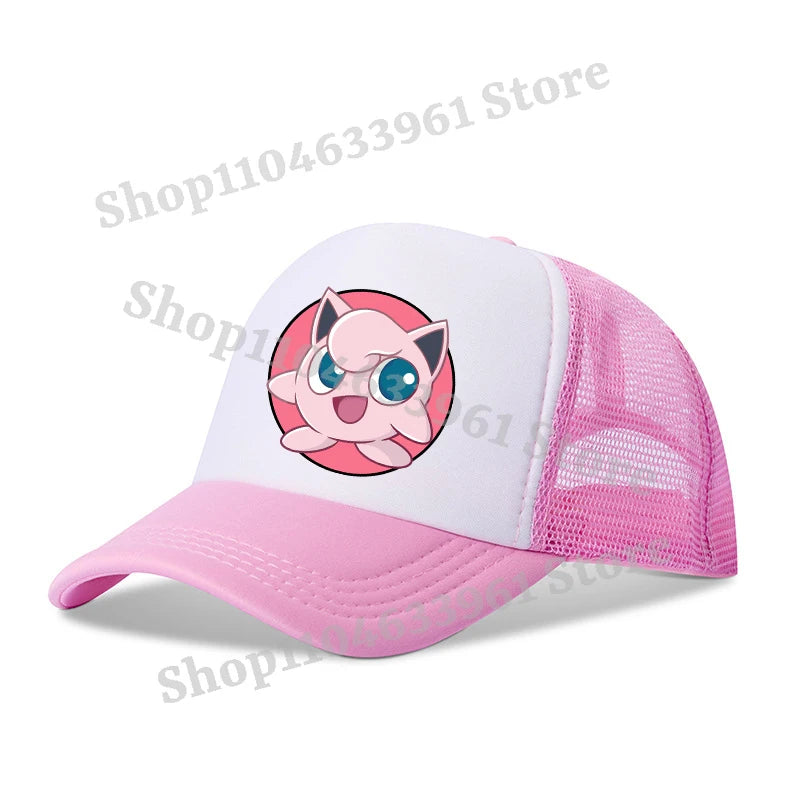Baseball Caps Kawaii Anime Figures Hats Summer Outdoor Parent Child Gift