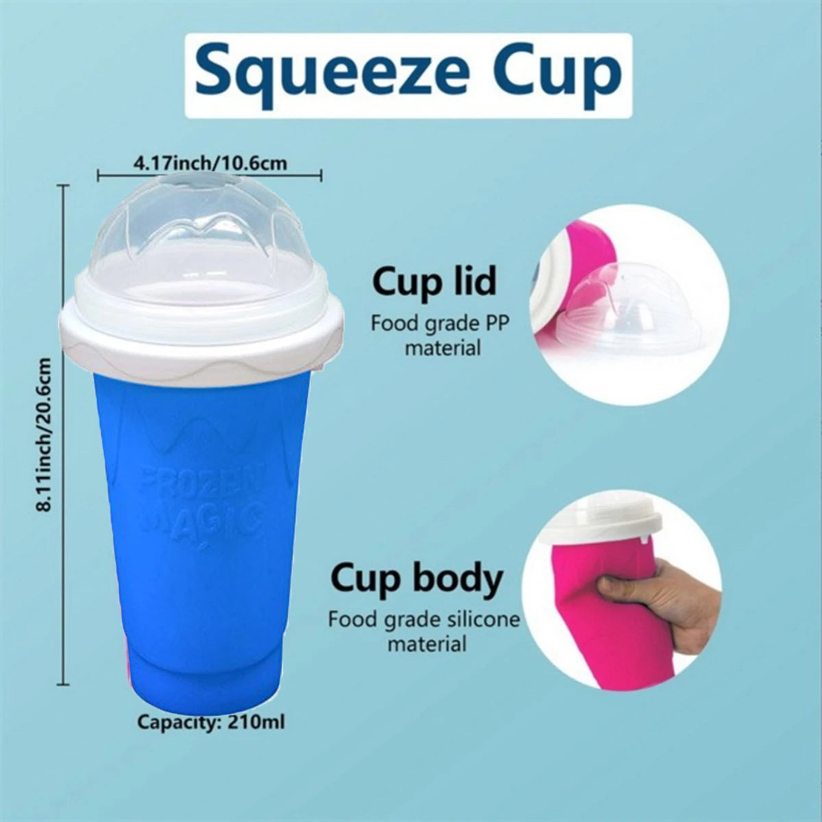 Homemade Smoothie Quick-Frozen Ice Cream Milkshake Bottle Portable Cups