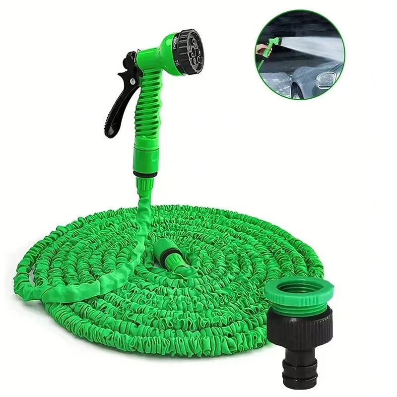 25FT-200FT Expandable Magic Hose 7 Water Spraying Hose Set