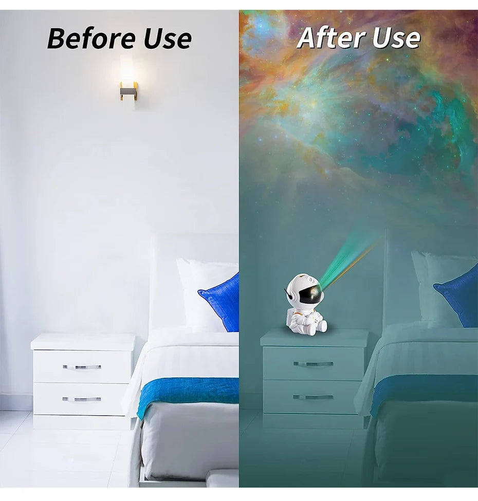 Galaxy Star Astronaut Projectorm LED Light