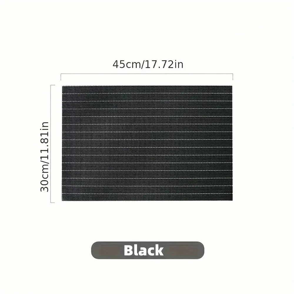 Table Mat Set Non-Slip Bowl Pad Coaster Set Washable PVC Dining Table Placemats