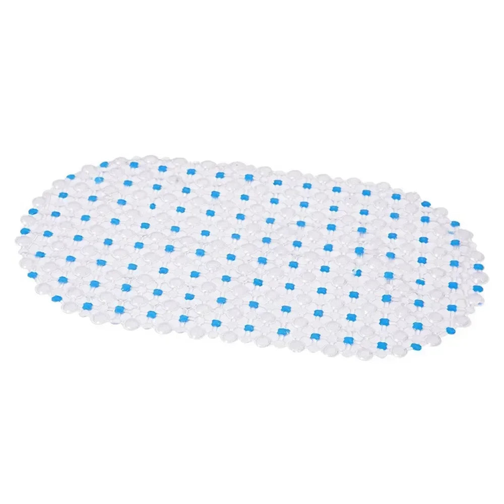 PVC Anti-slip Bath Mat with Suction Cup Soft Shower Mat Massage Bath Accessories
