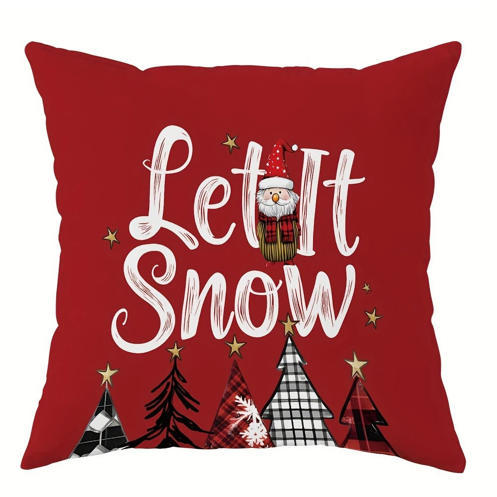 Christmas decoration pillowcase Tree pattern suitable for home room Sofa cushion cover