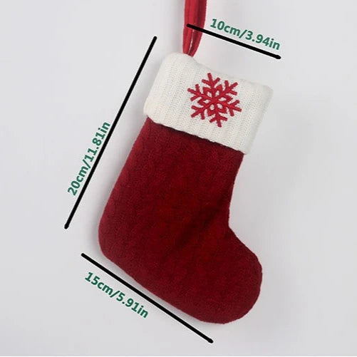 Alphabet Knitting Socks Christmas Tree Ornaments Decoration for Home