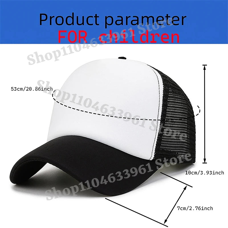 Baseball Caps Kawaii Anime Figures Hats Summer Outdoor Parent Child Gift