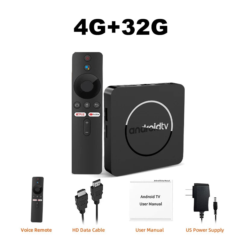 Android14 8K HDR10+Smart TV Box 128G Dual Wifi Media Player with Google Assistant