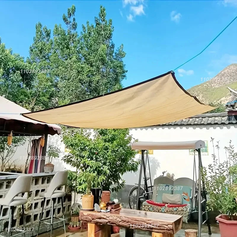 4x5mSunshade net 12 needle coffee sunshade net Home garden succulent UV protection 85-90% Sunshade net
