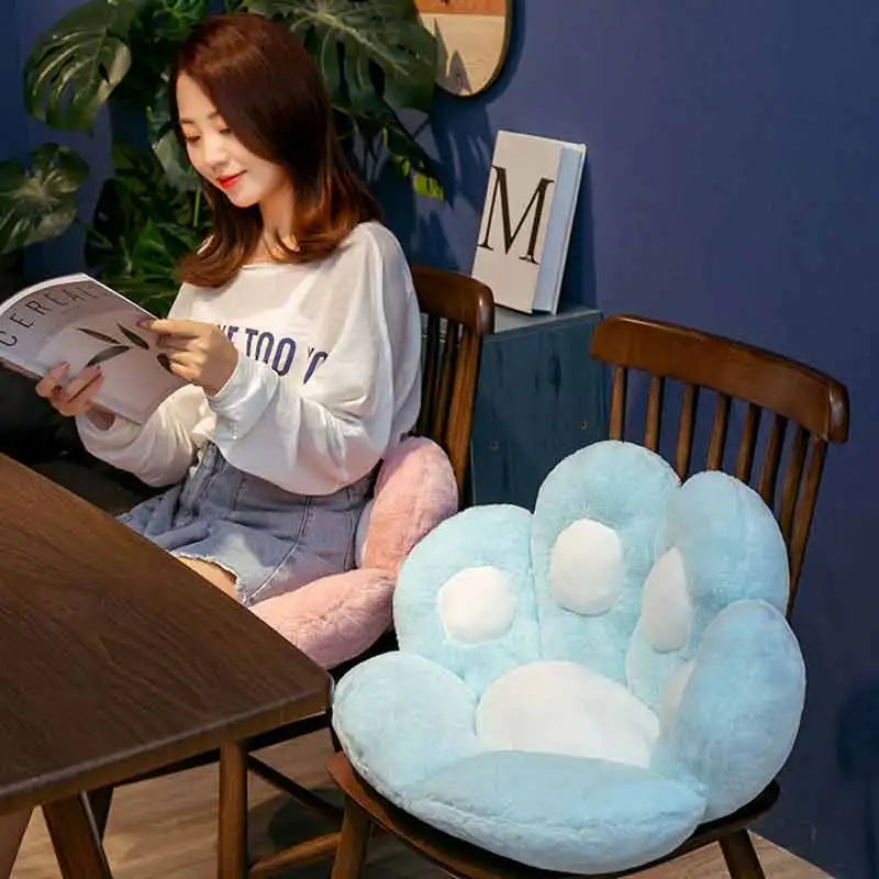 60cm*70cm Cut Cat Scratch Cushion Soft Stuffed Floor Cushion Kawaii Chair Sofa Butt Pad