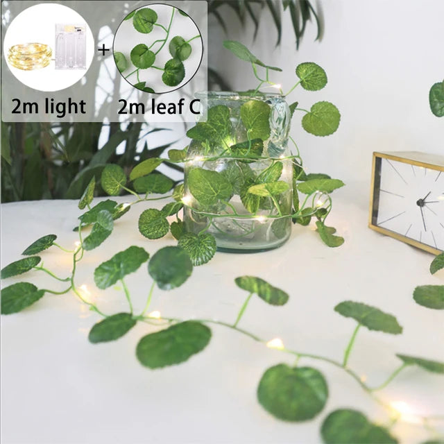 LED String Lights 2M 20LED/ 5M 50LED Maple Leaf Garland Xmas Fairy Lights Decoration