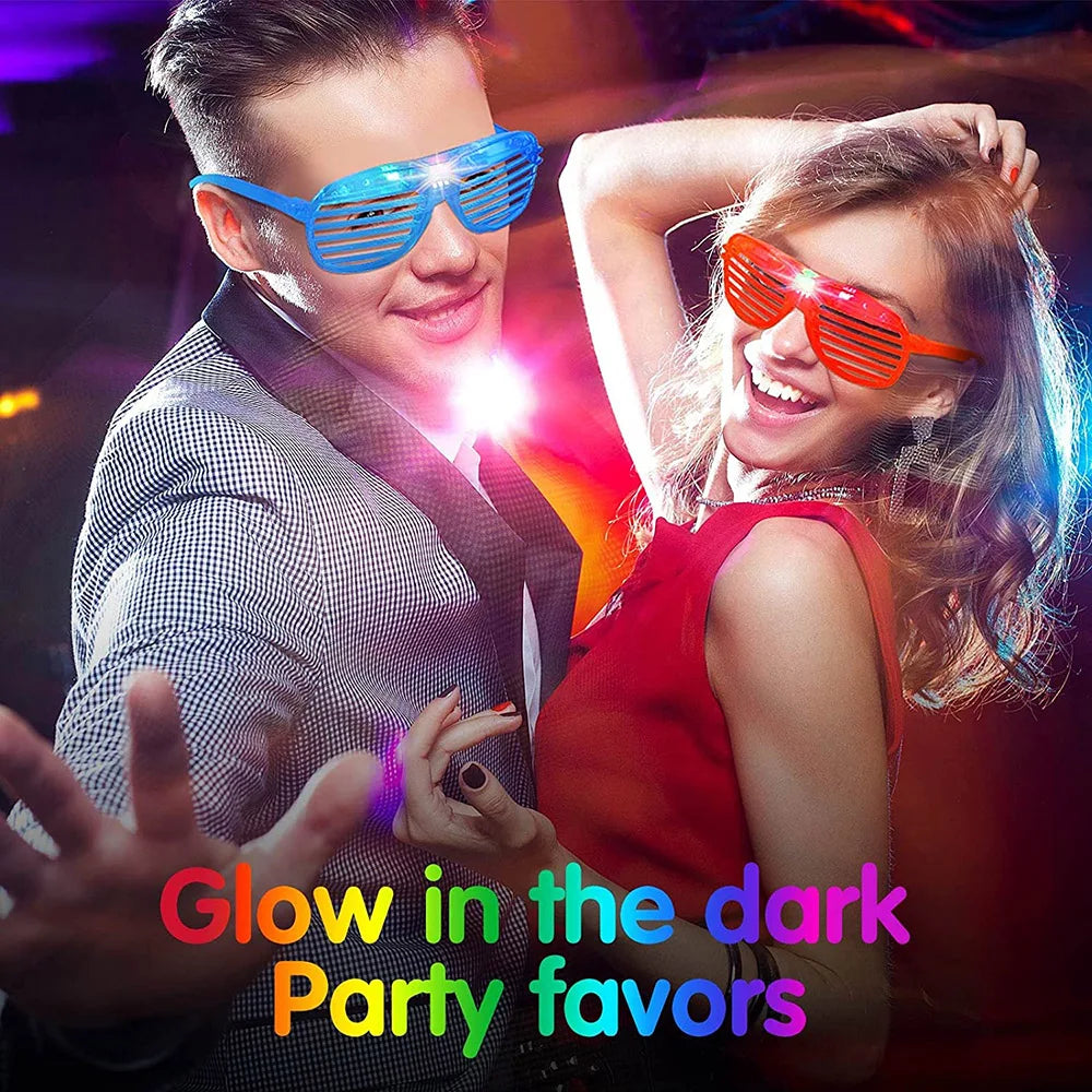 Glow In The Dark Glasses Bulk Led Light Up Glasses For Kids Adults Party Supplies