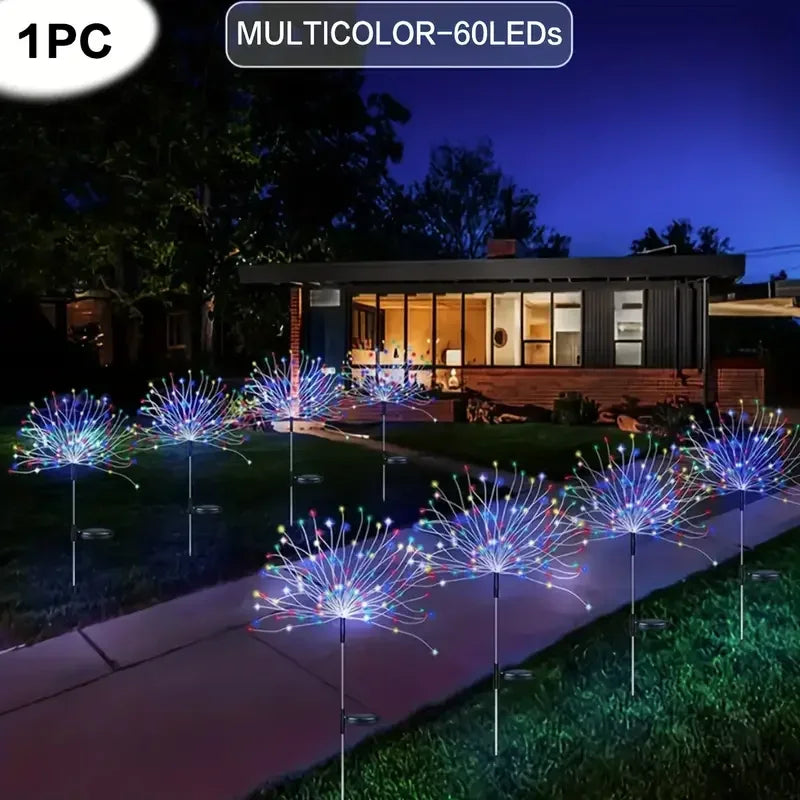 Outdoor Waterproof Solar Garden Lights 8 Lighting Modes with Remote Control