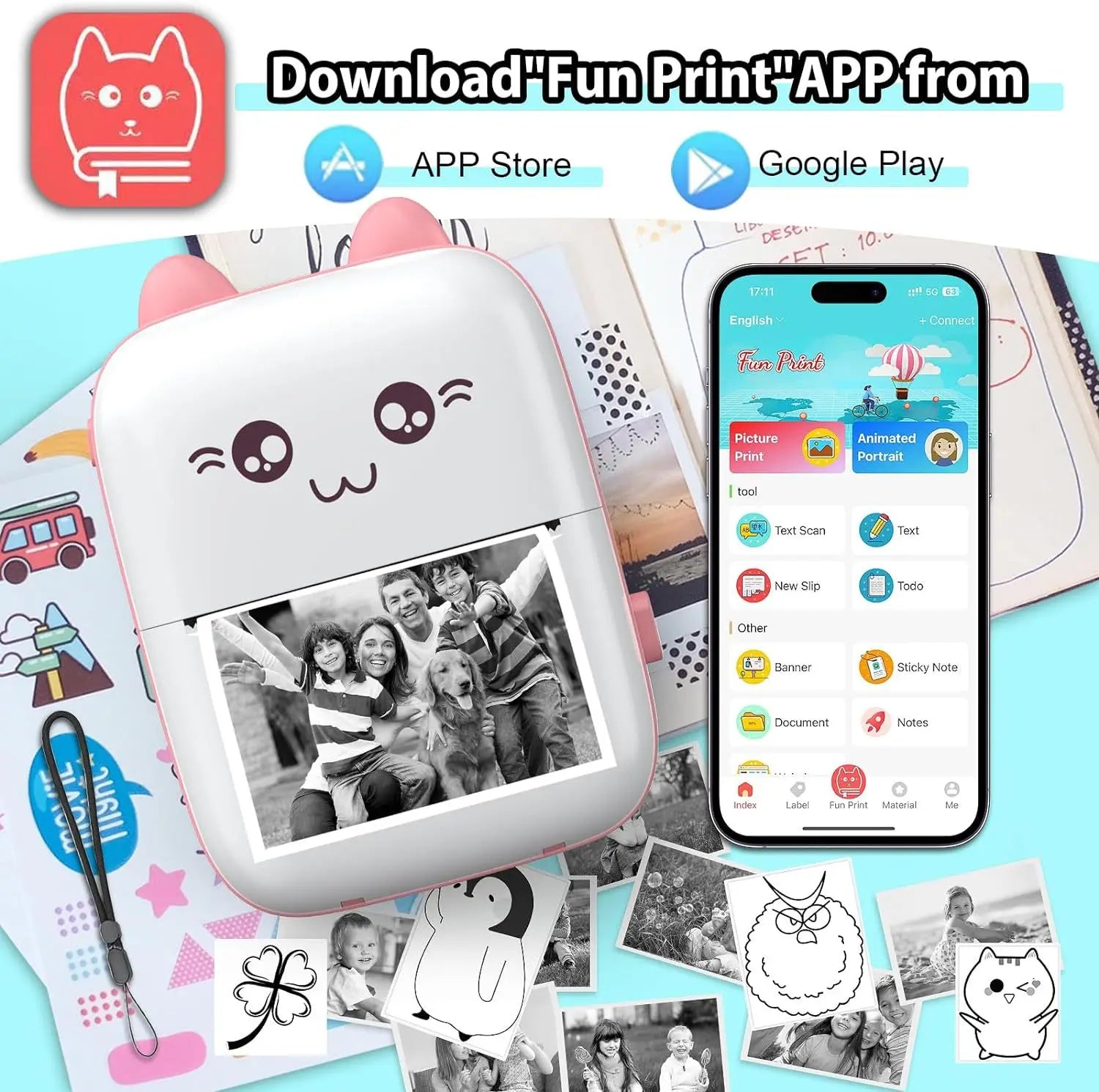 Mini Portable Thermal Printer