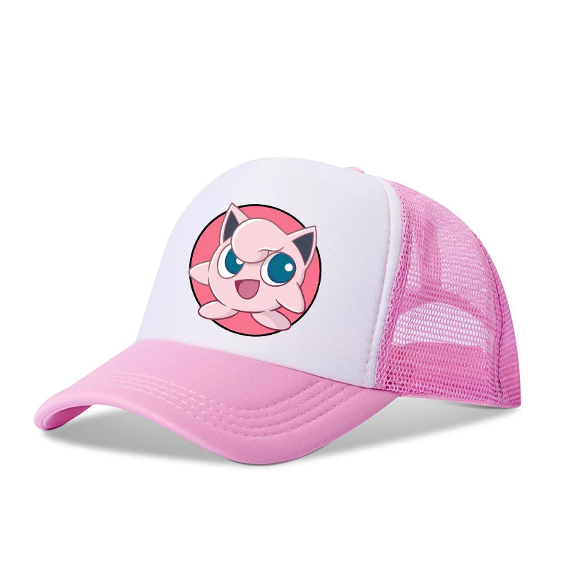 Baseball Caps Kawaii Anime Figures Hats Summer Outdoor Parent Child Gift