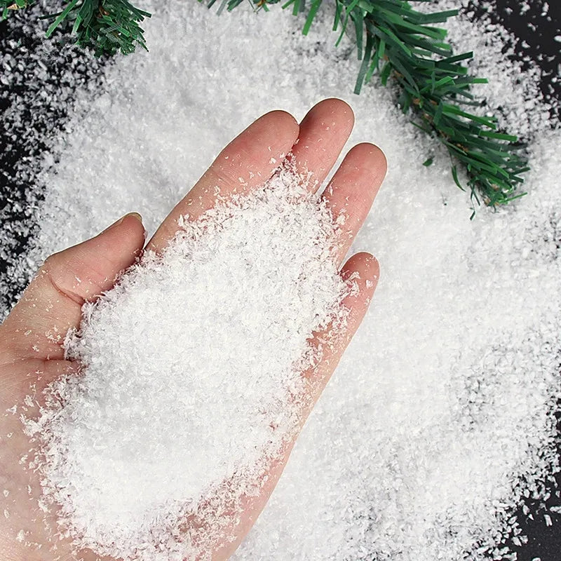 20g Artificial Snow Powder Frozen Decoration Fluffy Fake Snowflakes Decoration 1-10mm