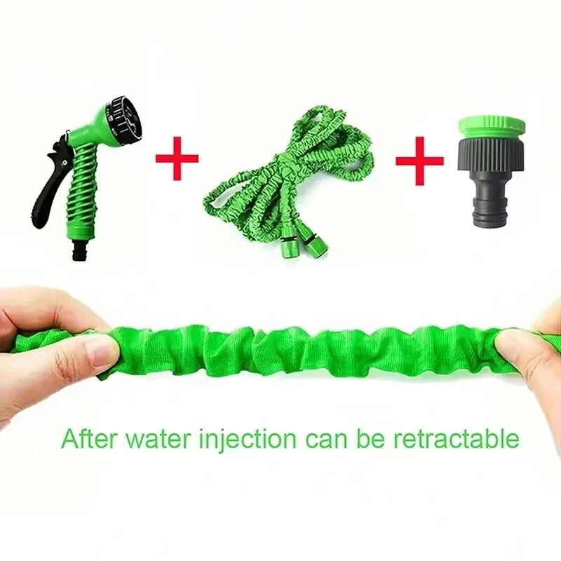 25FT-200FT Expandable Magic Hose 7 Water Spraying Hose Set