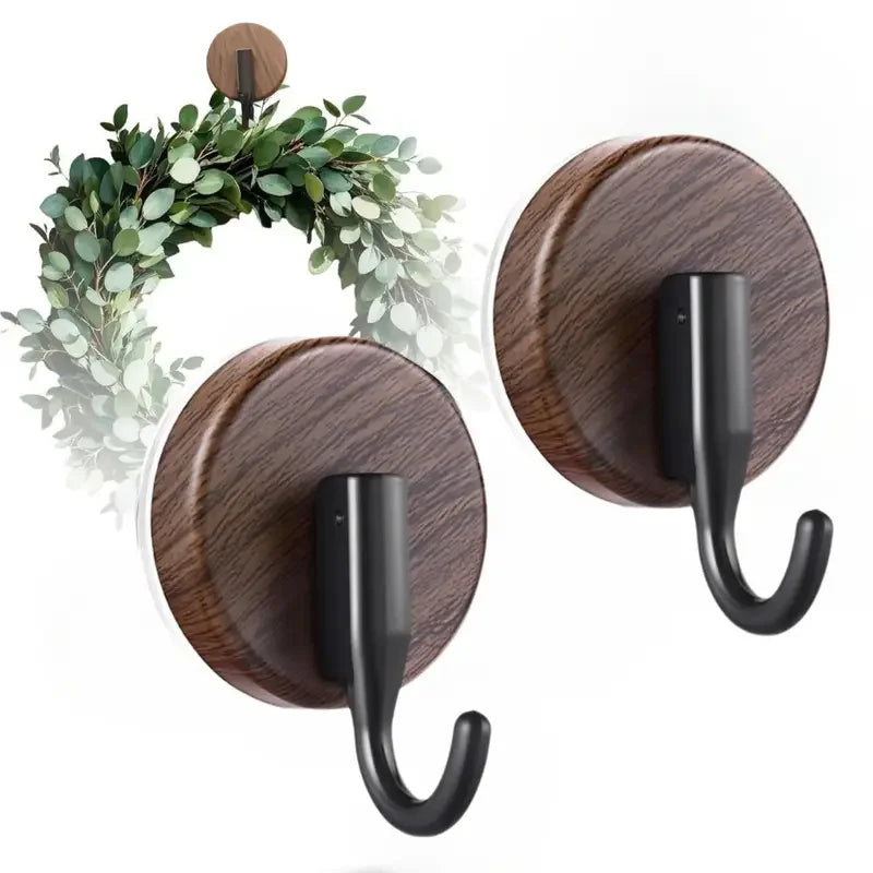 2PCS Christmas Door Wreath Hook Suction Cup Hook Christmas Decor For different festivals