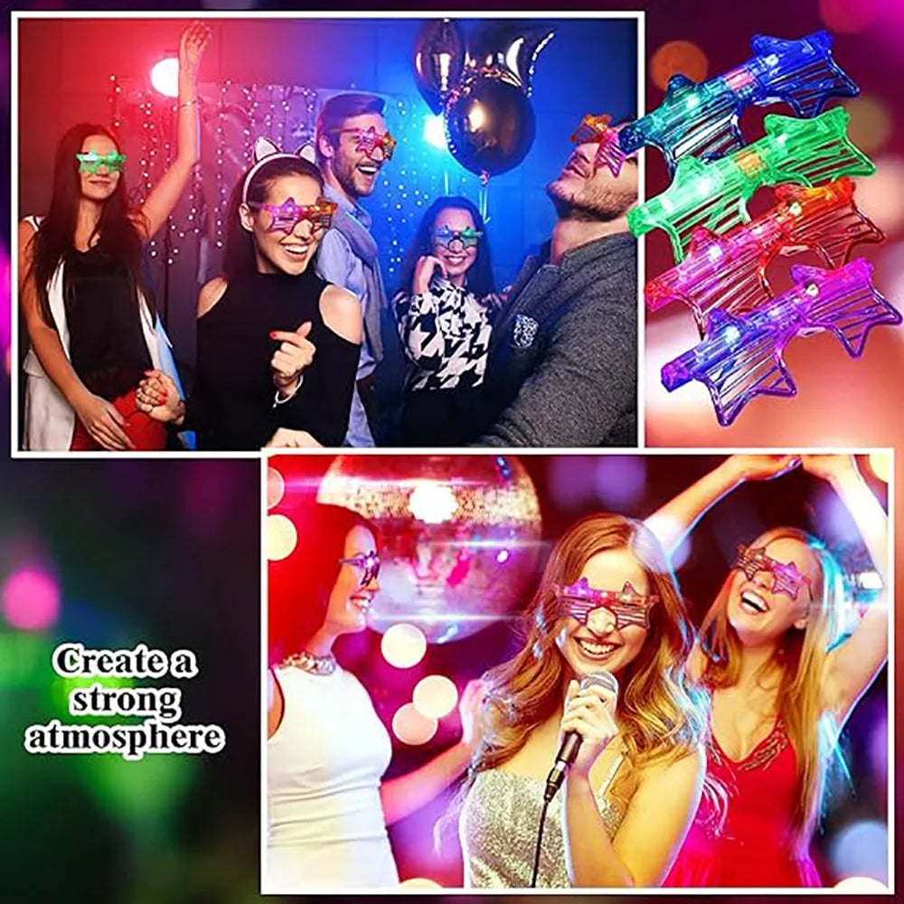 Glow In The Dark Glasses Bulk Led Light Up Glasses For Kids Adults Party Supplies