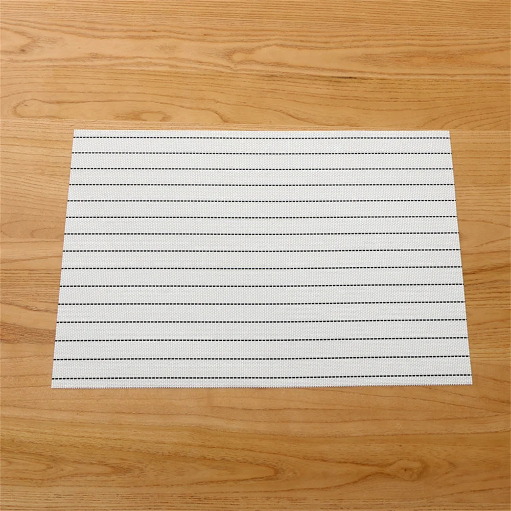 Table Mat Set Non-Slip Bowl Pad Coaster Set Washable PVC Dining Table Placemats