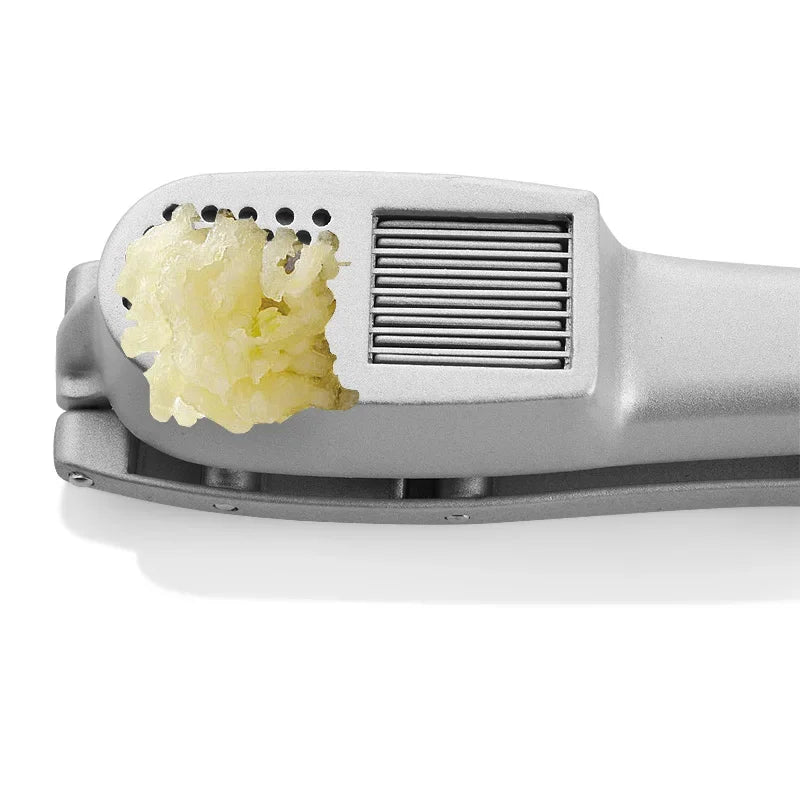 Kitchen household manual garlic press aluminum gadget