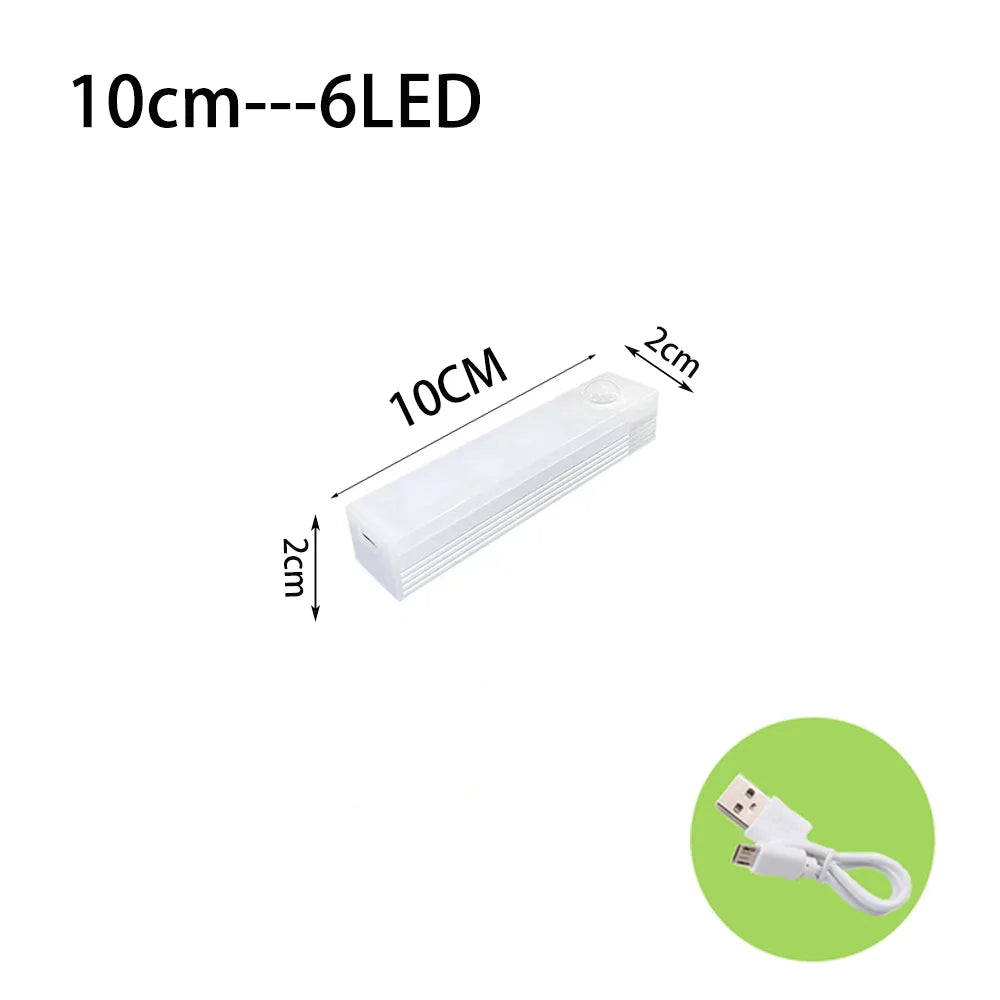 LED Motion Sensor Light Wireless Night Light Type C Rechargeable Light