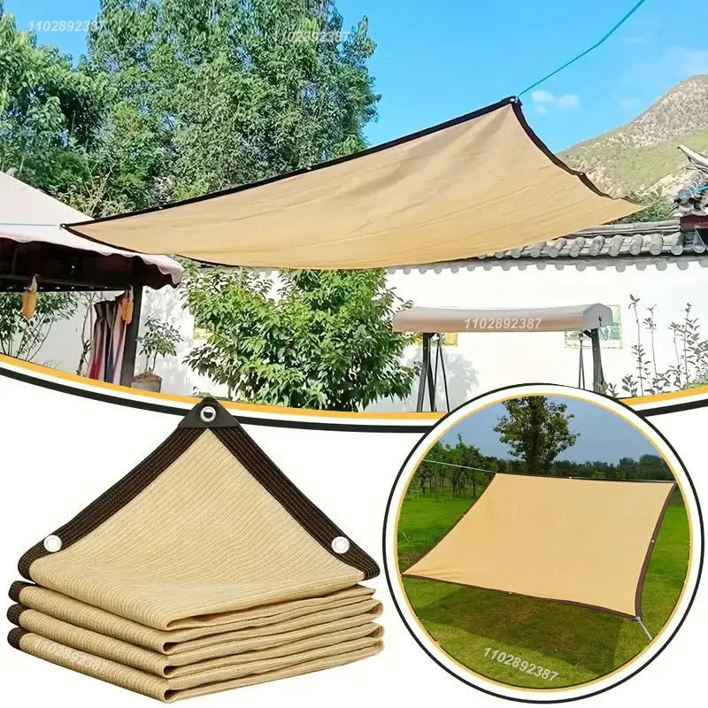 4x5mSunshade net 12 needle coffee sunshade net Home garden succulent UV protection 85-90% Sunshade net