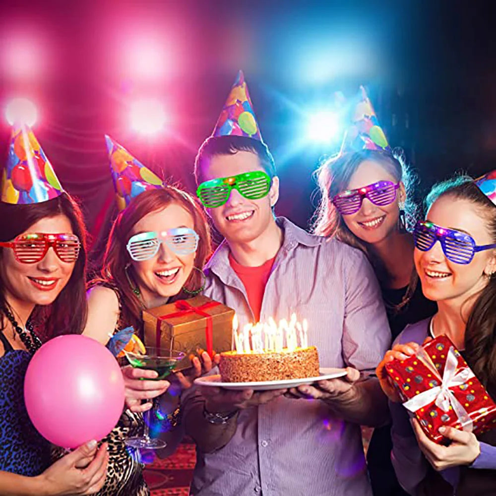 Glow In The Dark Glasses Bulk Led Light Up Glasses For Kids Adults Party Supplies