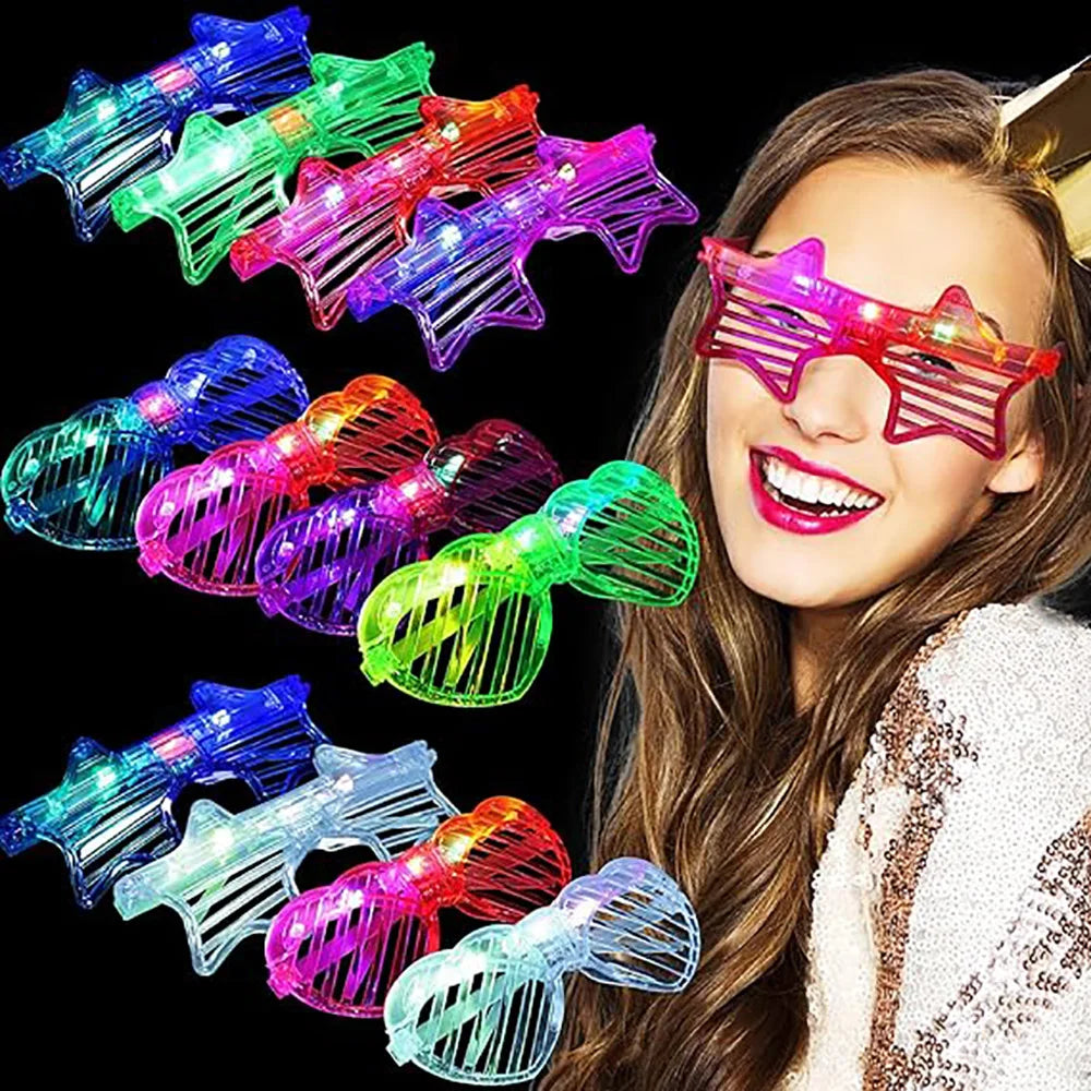 Glow In The Dark Glasses Bulk Led Light Up Glasses For Kids Adults Party Supplies