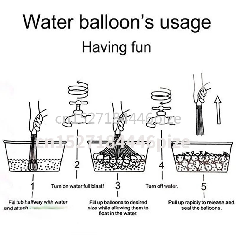 111pcs/bag Filling Water Balloons Summer Outdoor Toy Bombs