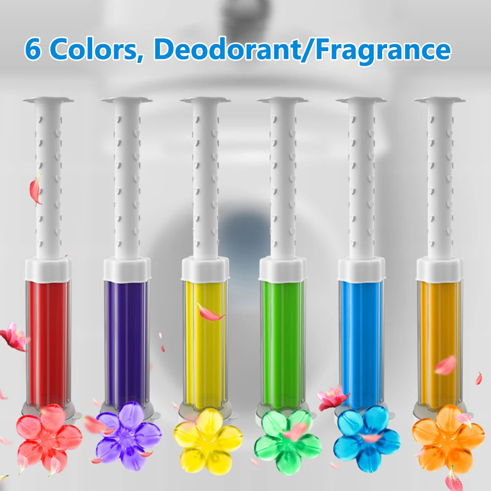 5pcs/Set Flower Aromatic Toilet Cleaner Gel Deodorant Air Freshener