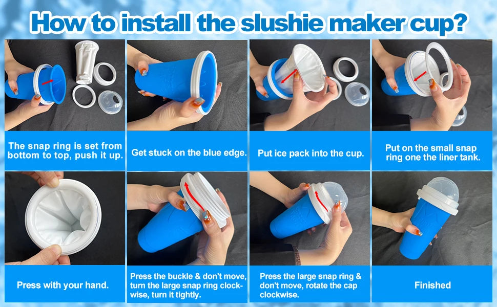 Homemade Smoothie Quick-Frozen Ice Cream Milkshake Bottle Portable Cups
