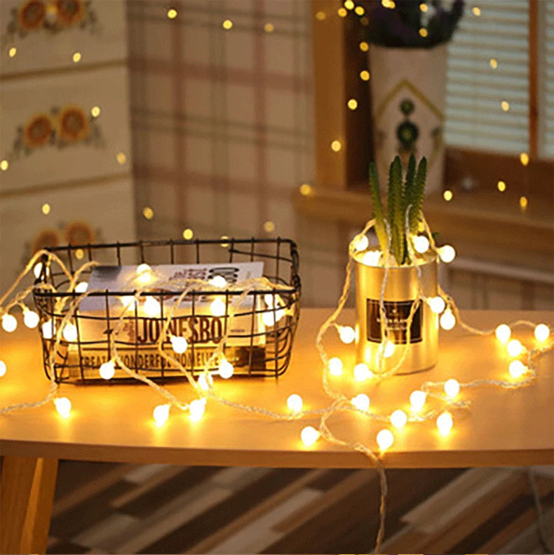 10M Small Ball Fairy Lights Globe String USB/Battery Operated for Indoor/Outdoor Decor
