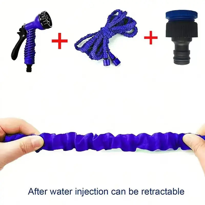 25FT-200FT Expandable Magic Hose 7 Water Spraying Hose Set