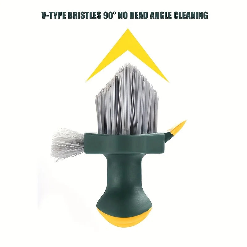 4 in 1 Brush Squeegee for Gap Groove Cleaning Tool Glass Scraper Kitchen Bathroom Floor Tire Cleaner