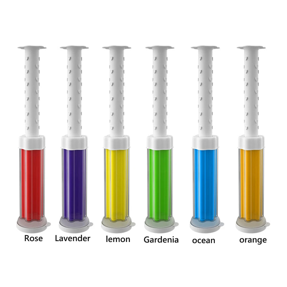5pcs/Set Flower Aromatic Toilet Cleaner Gel Deodorant Air Freshener