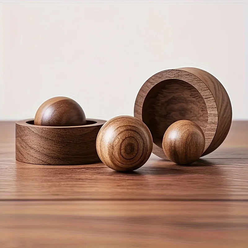 Car Wooden Essential Oil Diffusers-Spherical Design Natural Fragrance Dispersion Bedroom Decor Diffuser