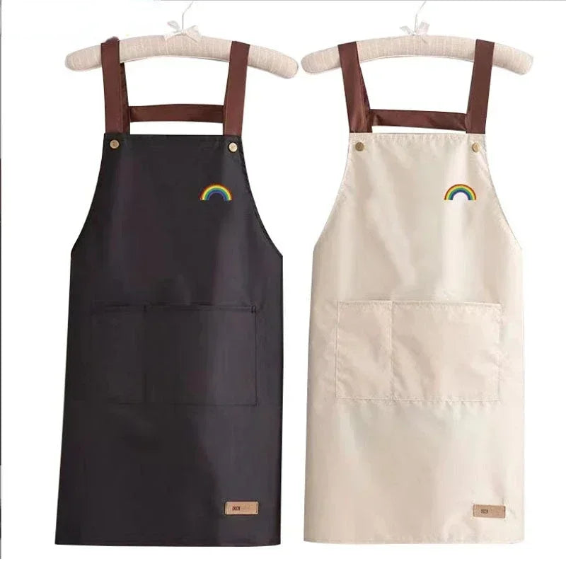 Waterproof and antifouling large pocket pastry work clothes apron