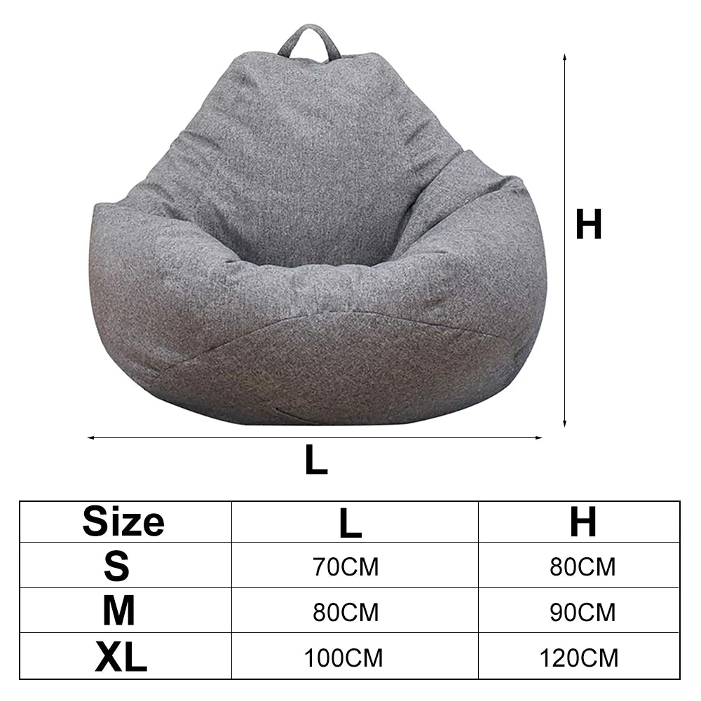 Lazy Sofa Cover Chairs Without Filler