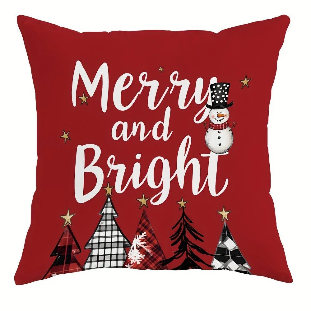 Christmas decoration pillowcase Tree pattern suitable for home room Sofa cushion cover