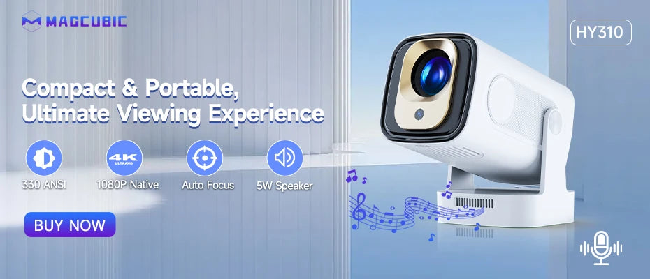 Pro + Dual Wifi 260ANSI 180°flexible BT5.0 Cinema Outdoor Portable Projector