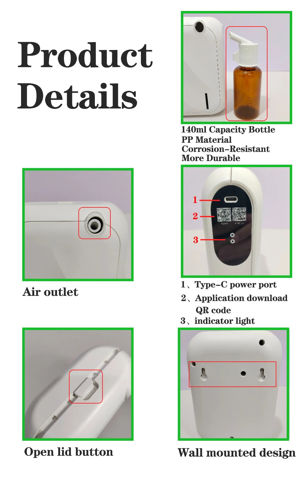 Aroma Diffuser Scent Machine Coverage 200m³ Bluetooth APP Control Fragrance Diffuser