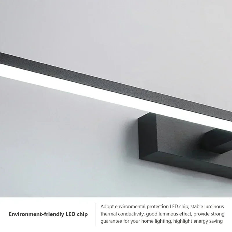 LED Bathroom Mirror Light, Modern Wall Sconce for Bedroom, Aluminum Decoration Lamp